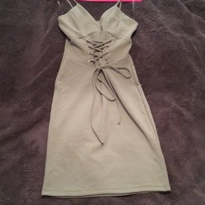 Light green mini dress